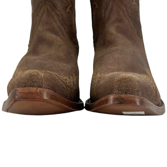 Corral Boots Women's 8M Brown Suede Leather Studded Ropers Cowboy Western Boots - Picture 8 of 16